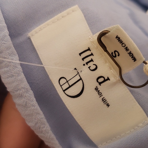 Blue Ruffled Cami Top - Picture 5 of 6